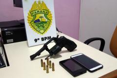 Pontal do Paraná, 23 de janeiro de 2019. Operação Verão 2018/2019 - Flagrante de Posse de Arma de Fogo