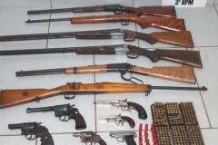 Arsenal com 12 armas e mais de 80 munições é apreendido pela PM em Clevelândia (PR)