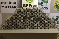 BPFron apreende 90 quilos de maconha em Guaíra (PR)