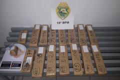 Mais de sete quilos de maconha são apreendidos pela PM no Norte do estado