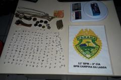 Mais de R$ 2 mil em crack são apreendidos pela PM em Campina da Lagoa, no Centro-Oeste do Paraná