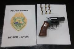 Casal com revólver é abordado e encaminhado pela PM em Guarapuava (PR), no Centro-Sul do estado