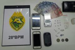 Suspeitos que tentavam fugir de abordagem são interceptados e PM apreende drogas na Lapa (PR) 