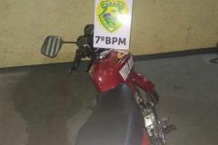 Por possuir motocicleta furtada, homem é preso em Cidade Gaúcha (PR) 
