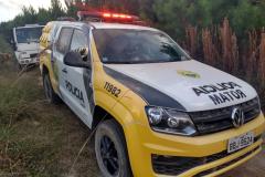 Caminhão e carga de fumo são recuperadas pela PM em Campo do Tenente 