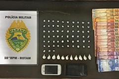 Adolescente é aprendido por tráfico de drogas em Guarapuava, no Centro-Sul do Estado 