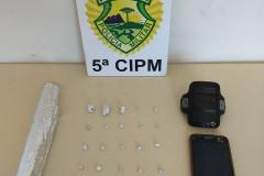 Dois homens são presos pela PM por suspeita de tráfico de drogas no Noroeste do Estado