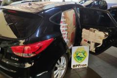 Automóvel roubado e carregado de cigarros contrabandeados é recuperado em Cafezal do Sul (PR)