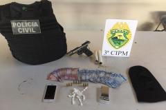 Cinco pessoas são encaminhadas pela PM no Noroeste em situações distintas; arma de fogo e munições são apreendidas