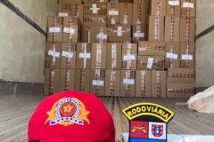 Equipe de Posto Rodoviária de Iporã apreendem 1,100 caixas de cigarro