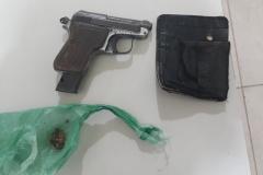 Em Amaporã, homem é preso e arma de fogo é apreendida pela PM