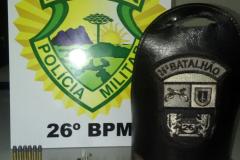 Revólver é achado dentro de um terreno e suspeito acaba preso em Telêmaco Borba (PR)
