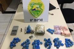 Em uma única ocorrência, várias abordagens acontecem e quarteto suspeito de tráfico de drogas acaba encaminhado em São Carlos do Ivaí (PR) 