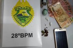 Suspeitos são presos e drogas apreendidas pela PM em Sudeste do estado