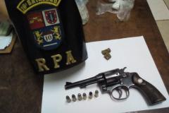 Arma de fogo é apreendida e homem acaba preso pela PM no Norte do estado
