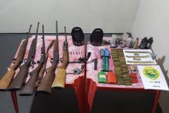 Residência usada para modificação de armas de fogo é desmantelada e dois homens acabam presos em Quitandinha, no Sudeste do estado
