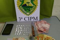 Em Nova Londrina (PR), três homens são encaminhados por envolvimento com o tráfico de drogas