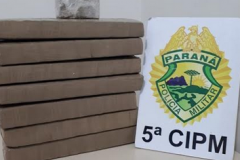 Trio envolvido com tráfico de maconha é preso pela PM na rodoviária de Cianorte, no Noroeste do Paraná