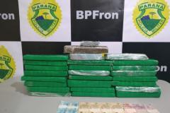 Durante Operação Muralha, BPFron apreende mais de 16 quilos de maconha e 228 pacotes de essência de narguilé