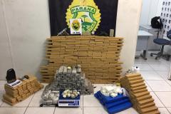 Polícia Militar apreende mais de 250 quilos de diversas drogas no Pinheirinho
