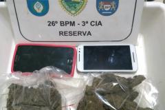 Homem é preso pela PM por tráfico de drogas em Reserva (PR), nos Campos Gerais