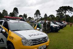 PM recupera veículo furtado do estado de Minas Gerais e apreende homem por posse ilegal de arma no Oeste do estado