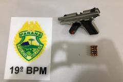 Motorista embriagado com pistola é preso pela PM em Cianorte (PR), no Noroeste do estado