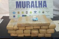 BPFron retira mais de 21 quilos de maconha de circulação em uma única abordagem durante a Operação Muralha