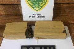 Mais de um quilo de maconha são apreendidos em situações distintas pela PM no Noroeste do estado