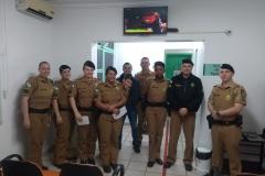 Policiais militares doam sangue e contribuem com a Campanha Junho Vermelho em Londrina, no Norte do estado