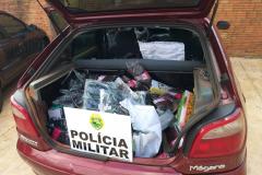 Drogas e mercadorias contrabandeadas são apreendidas pela PM no Oeste paranaense