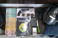 Homem é preso por envolvimento com tráfico de drogas e porte ilegal de armas em Guarapuava (PR)