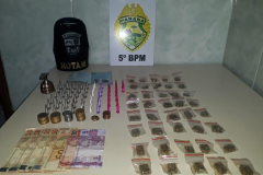 Drogas são tiradas de circulação pela PM no último fim de semana, na cidade de Londrina 