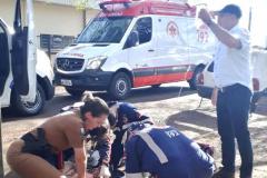 Rápido atendimento médico da PM a vítima de ataque cardíaco é crucial para reanimá-la em Pato Branco (PR) 