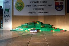 Quase 100 quilos de maconha são apreendidos pela PM em Tijucas do Sul (PR)