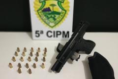 PM de Cianorte prende homem por posse irregular de arma fogo 