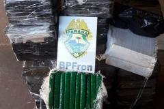 Movimentação suspeita leva BPFron a apreender mais de 350 quilos de maconha em Foz do Iguaçu