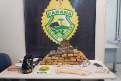 Mais de 30 tabletes de maconha são apreendidos pelo BOPE em Curitiba