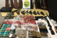 Quarta-feira é marcada por grande apreensão de armas de fogo e prisões no Noroeste do Paraná