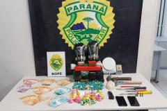 Dupla envolvida com o tráfico de drogas é presa pelo BOPE na CIC,  em Curitiba 