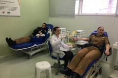 Militares estaduais de Ponta Grossa (PR) doam sangue em comemoração aos 165 anos da Corporação