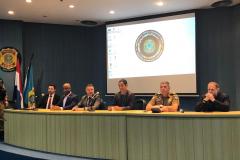 Comandante-Geral da PM reforça parceria com órgãos de segurança durante reunião do Gabinete de Gestão Integrada de Fronteira, em Foz do Iguaçu 