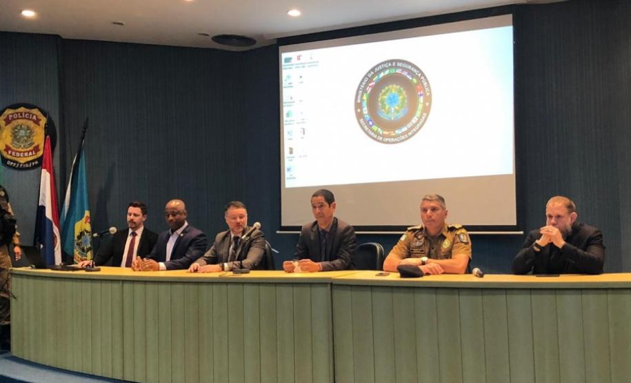 Comandante-Geral da PM reforça parceria com órgãos de segurança durante reunião do Gabinete de Gestão Integrada de Fronteira, em Foz do Iguaçu