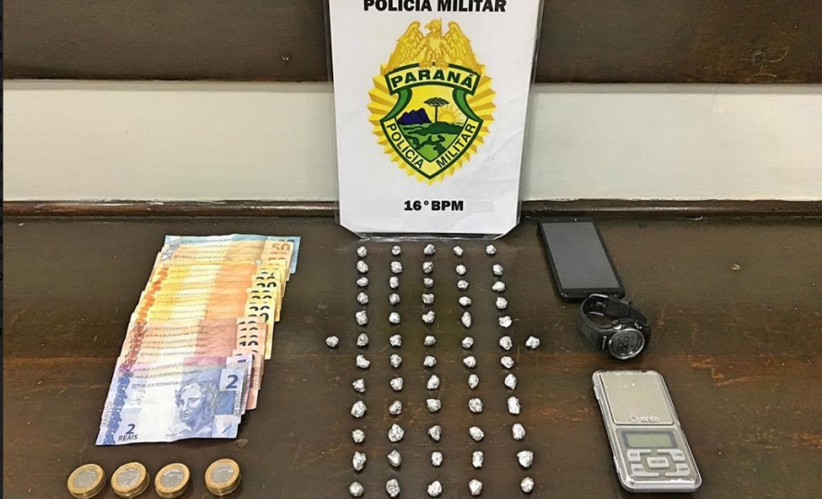 Drogas, armas de fogo e materiais sem procedência são retirados de circulação pela PM em Telêmaco Borba (PR)