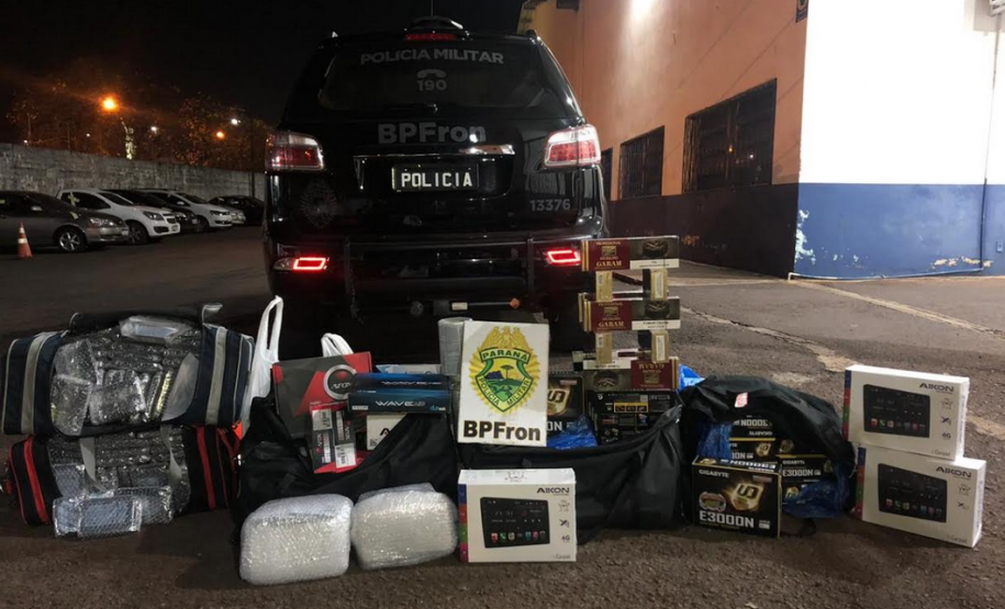 Produtos contrabandeados não chegam à capital graças ao trabalho do BPFron em Cascavel (PR)