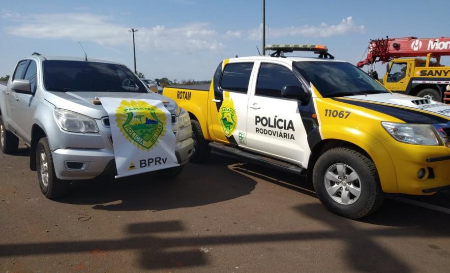 BPRv encontra 1,5 tonelada de maconha em fundo falso de caminhão