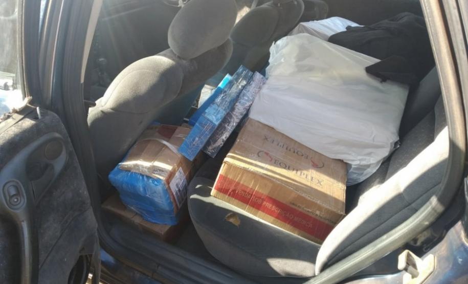 BPRv encaminha dupla com carro carregado com contrabando em Assis Chateaubriand (PR)