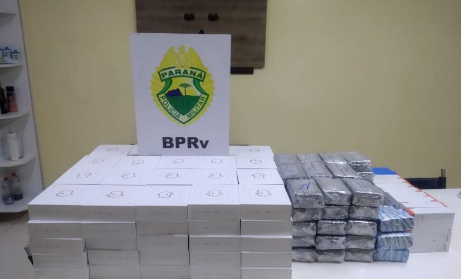 BPRv apreende mais de 200 eletrônicos contrabandeados no Norte do estado