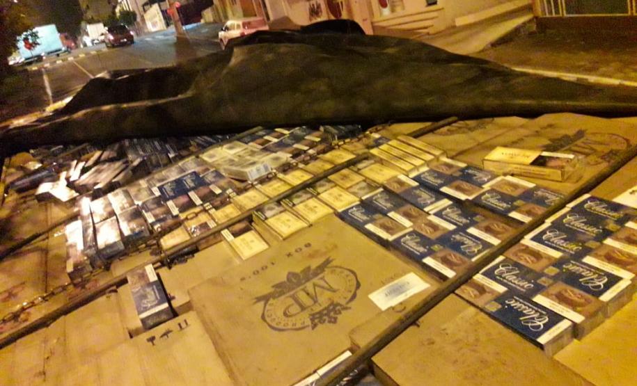 Mais de 300 caixas de cigarros são apreendidas durante Operação Bloqueio no Sudoeste do estado