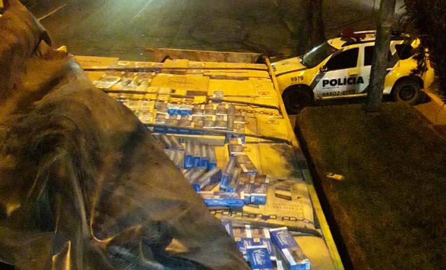 Mais de 300 caixas de cigarros são apreendidas durante Operação Bloqueio no Sudoeste do estado